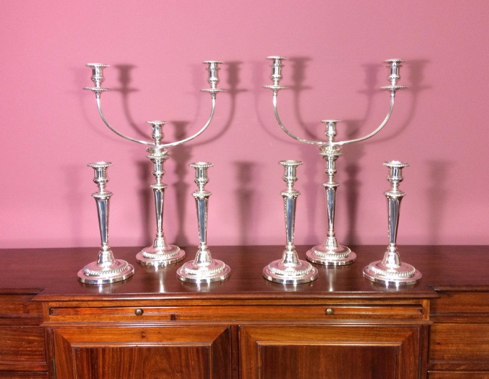 Old Sheffield Plate Candelabra Suite. View VII