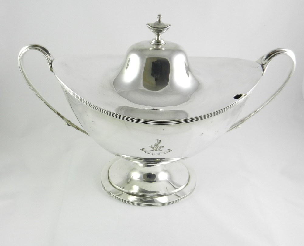 Antique Silverplated Tureen Suite. View III