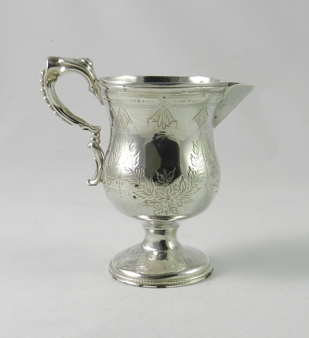 Antique Silver Cream Jug.