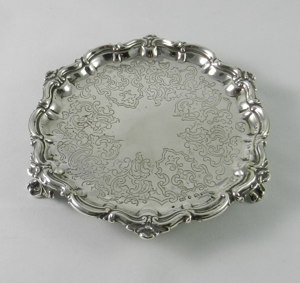 Antique Silver Salver.