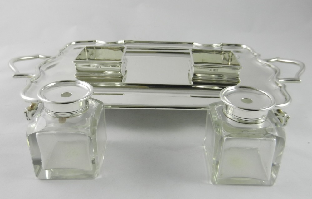 Antique Silver Inkstand. View IV