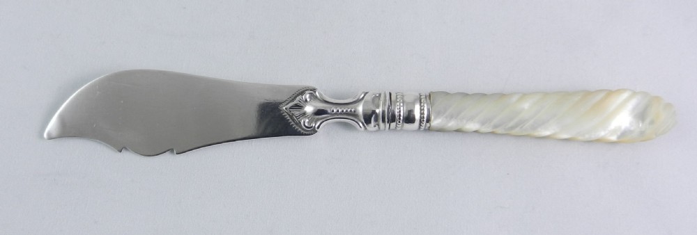 Antique Silver Butter Knife. View II