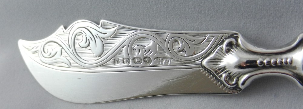 Antique Silver Butter Knife. View IV