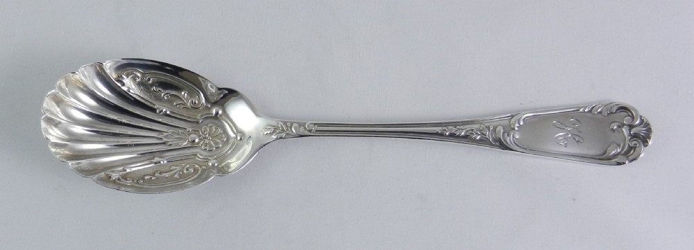 Antique Silver Fruit Spoon.