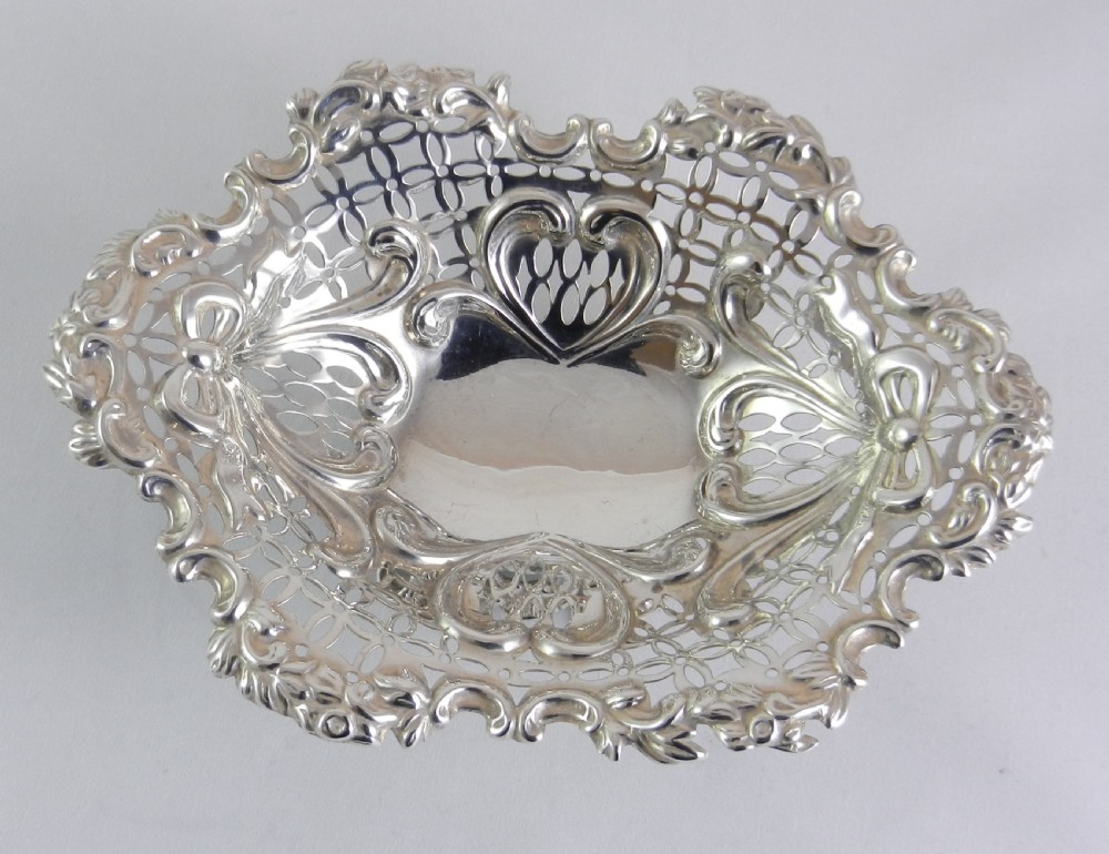 Antique Silver Sweetmeat Dishes. View V