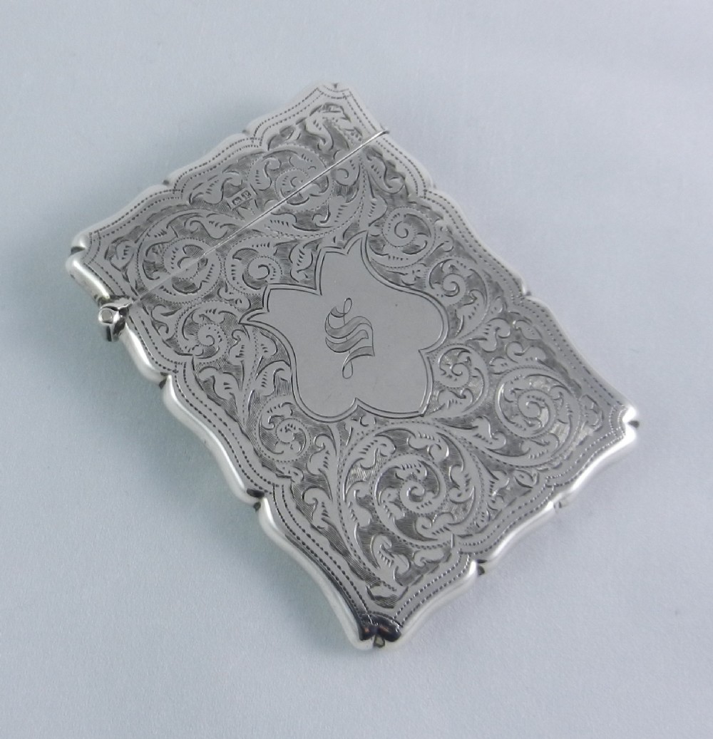Antique Silver Card Case.