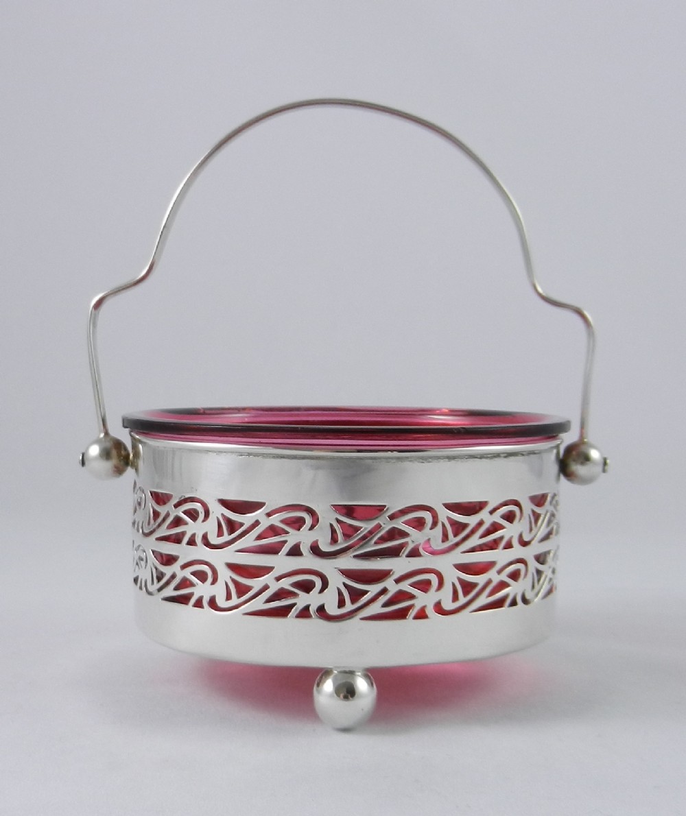 Antique Silver Sweet Dish.
