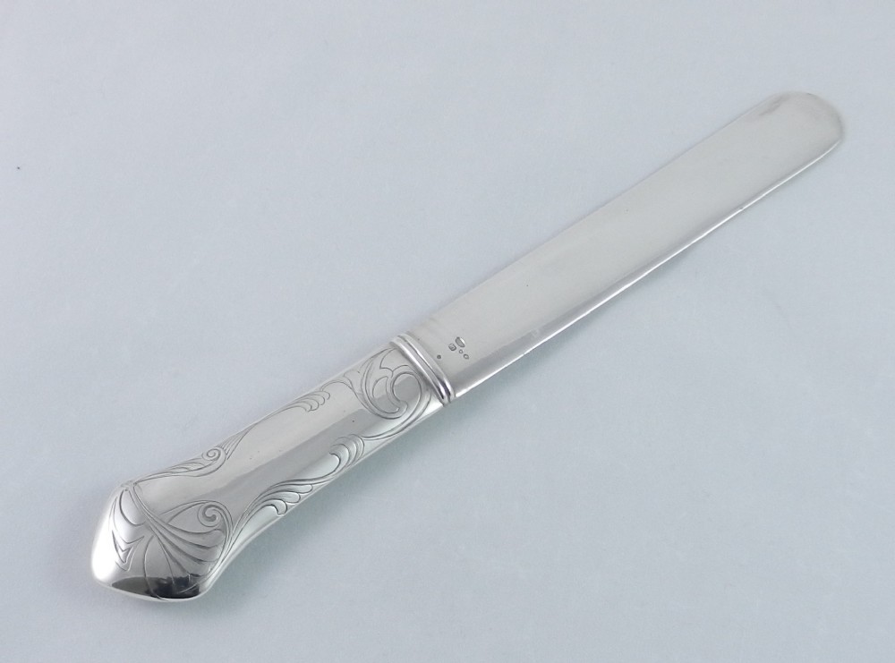 Antique Russian Silver Paper Knife.