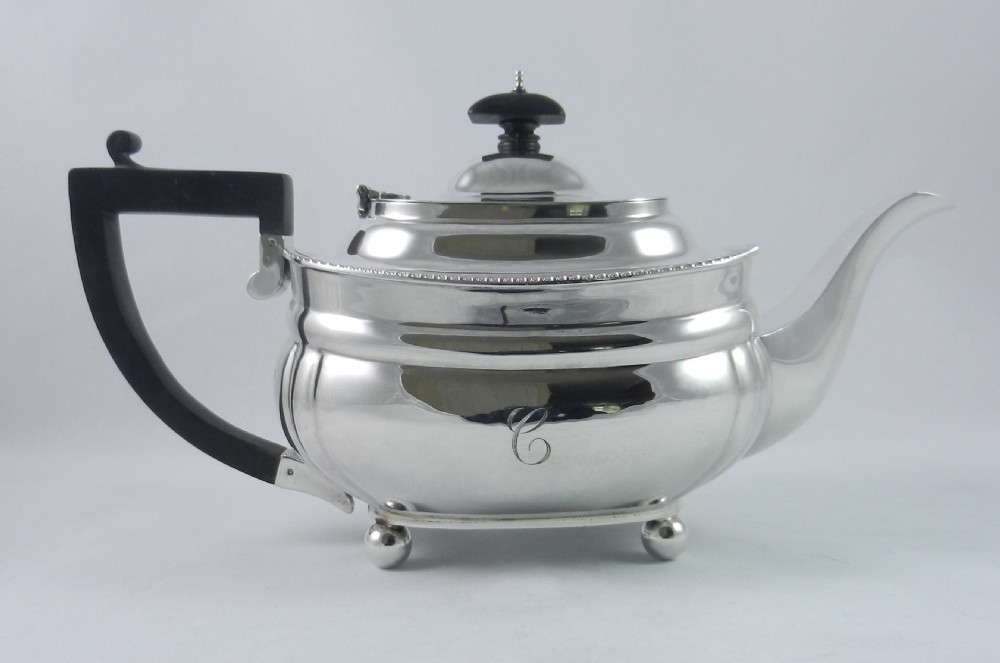 Three Piece Silver Tea Set. View III