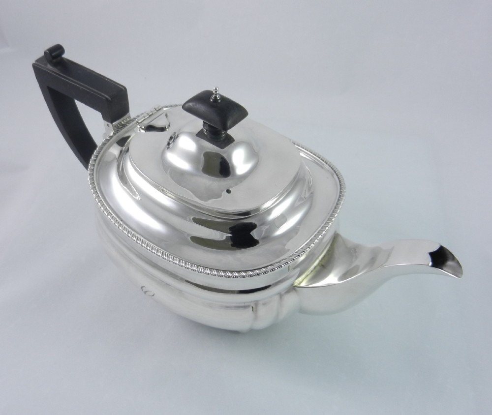 Three Piece Silver Tea Set. View VI
