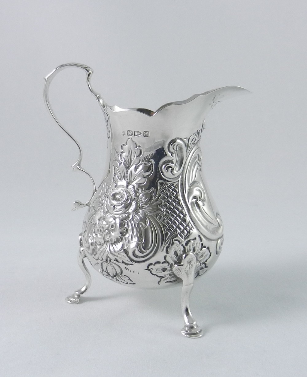 Antique Silver Cream Jug.