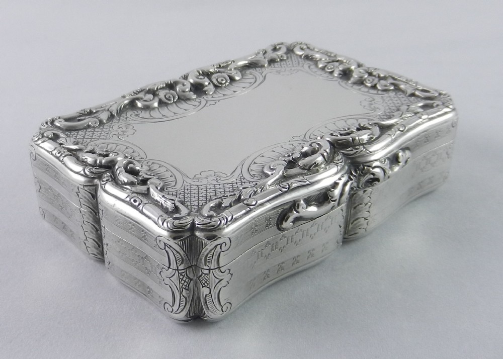 Antique Silver Nathaniel Mills Snuff Box.