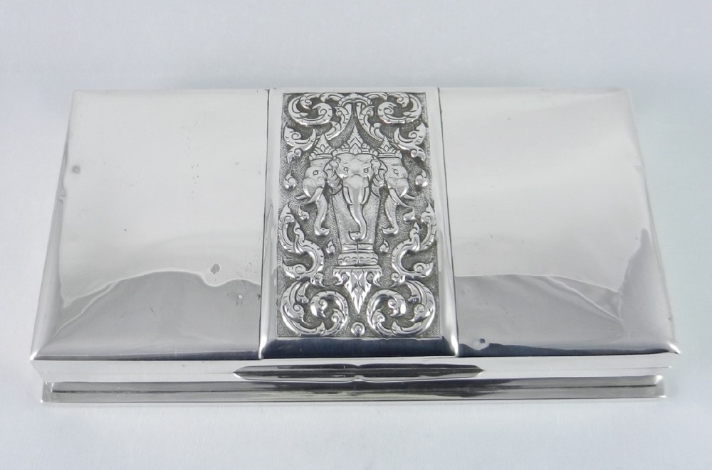 Art Deco Period Silver Jewellery Box.