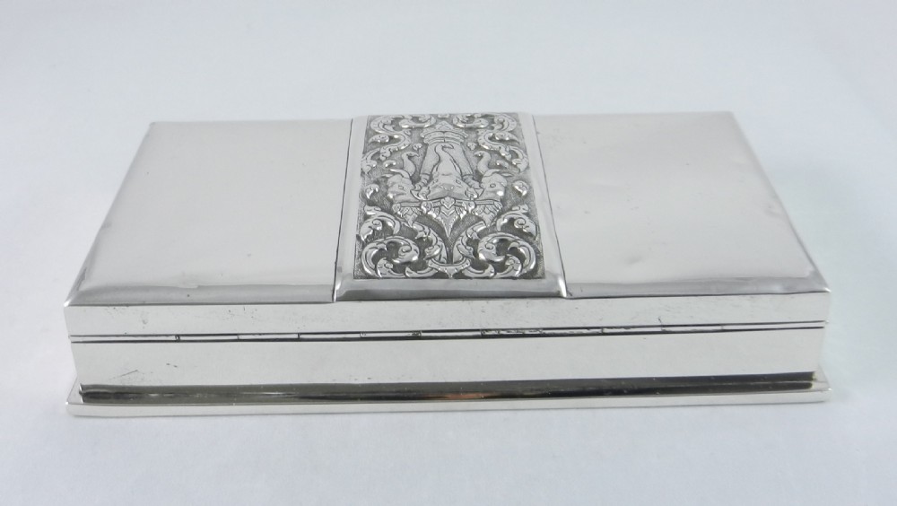 Art Deco Period Silver Jewellery Box. View IV