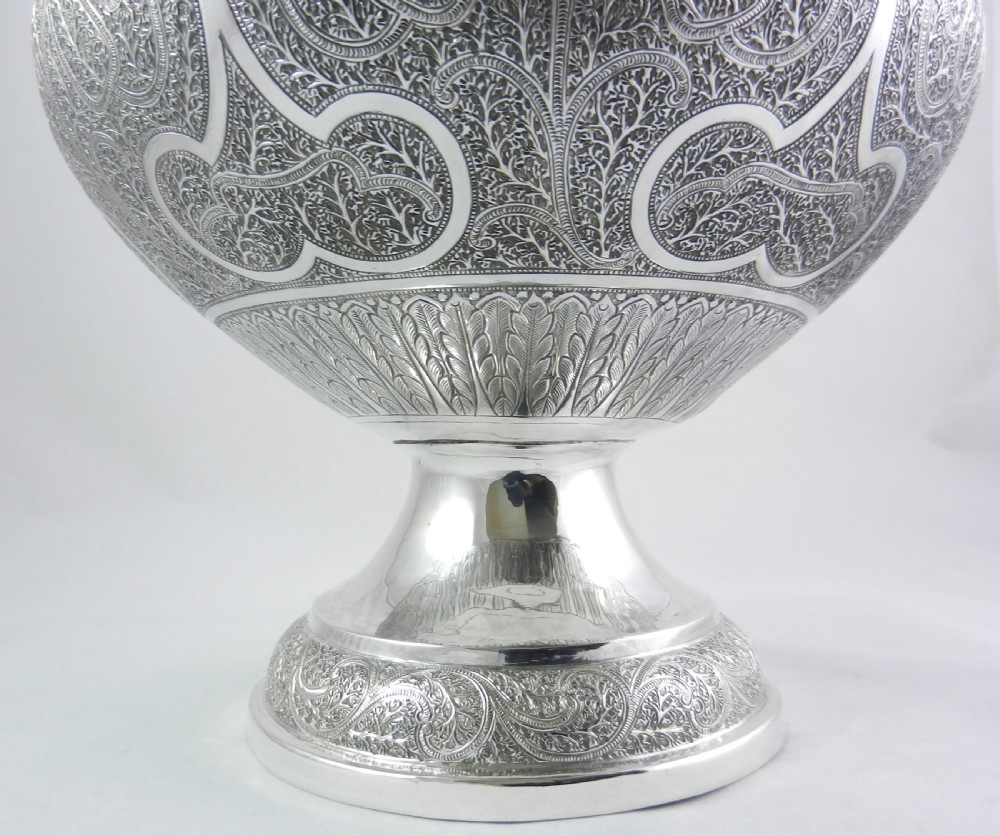 Antique Indian Silver Bowl. View IV
