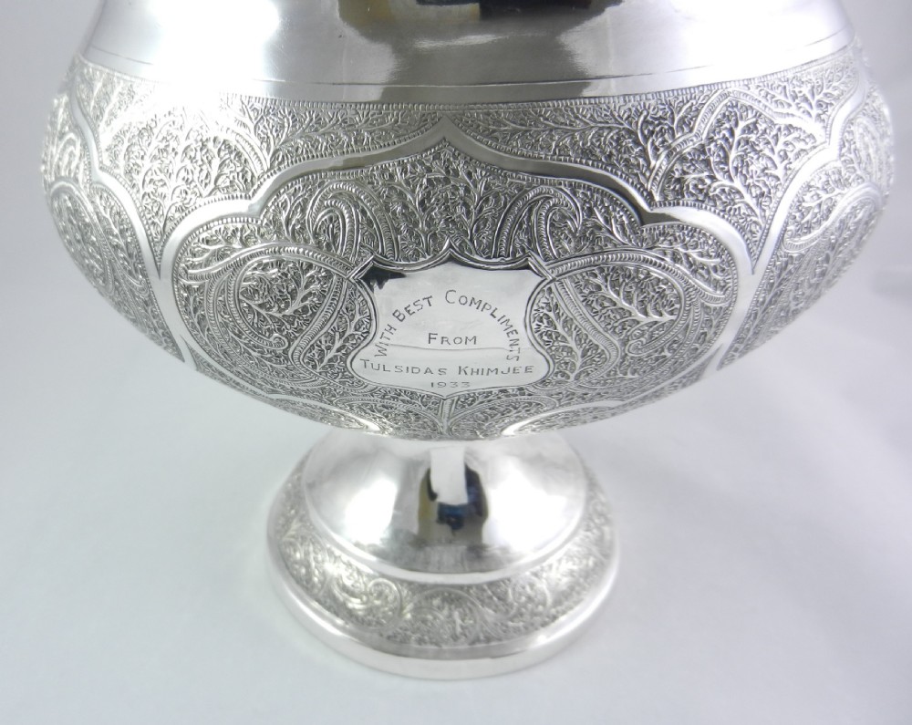 Antique Indian Silver Bowl. View VIII