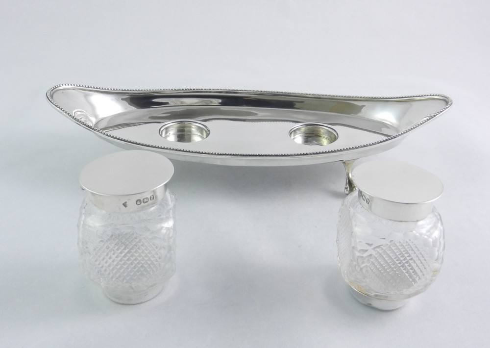 Antique Silver Ink Stand. View II