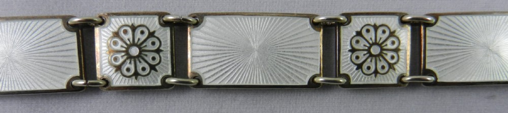 David Andersen Silver-Gilt Enamel Bracelet. View III