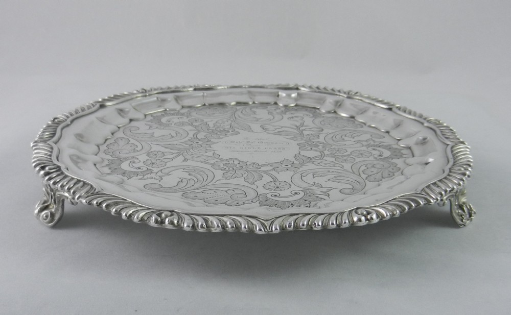 Old Sheffield Plate Salver. View II