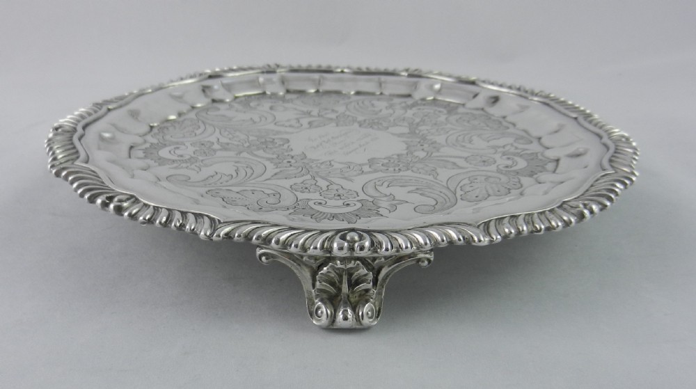 Old Sheffield Plate Salver. View IV