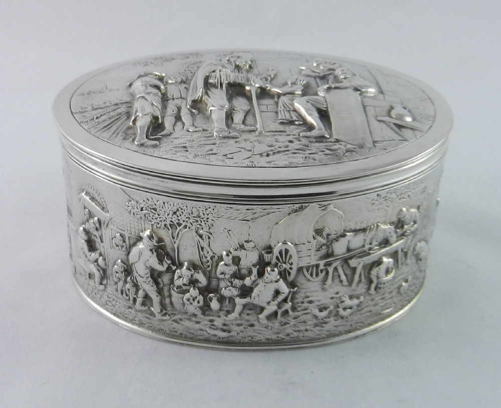 Silver Biscuit Box,