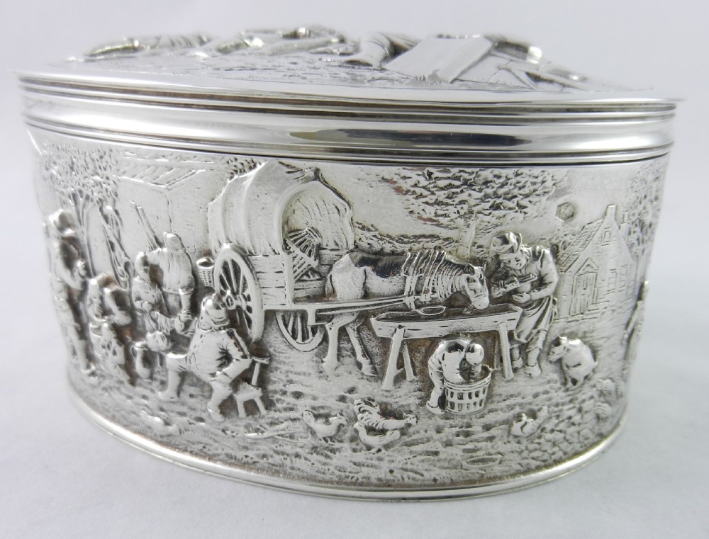 Silver Biscuit Box, View VIII