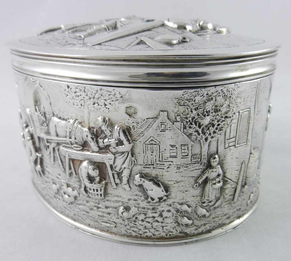 Silver Biscuit Box, View IX