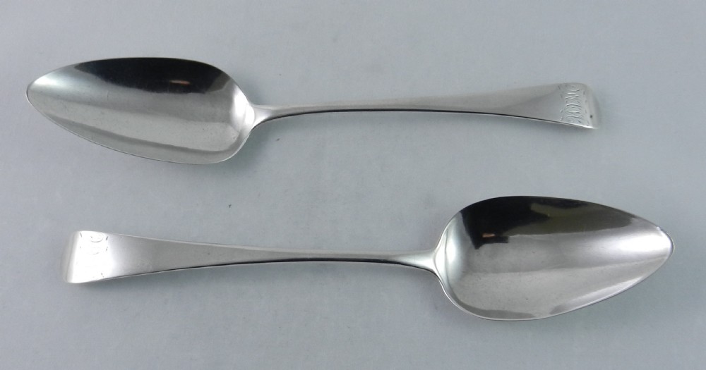 Georgian Silver Serving Spoons, View II
