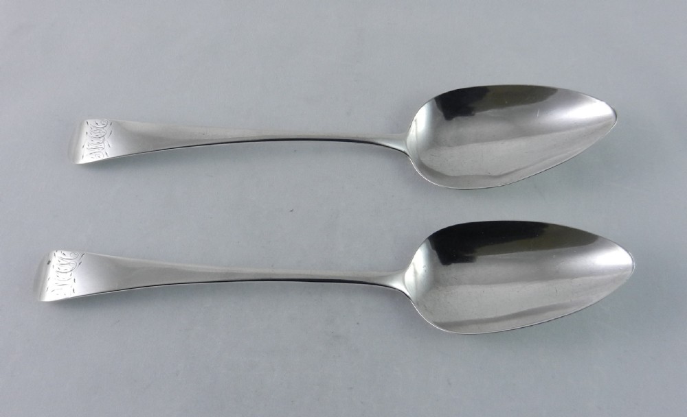 Georgian Silver Serving Spoons, View IV