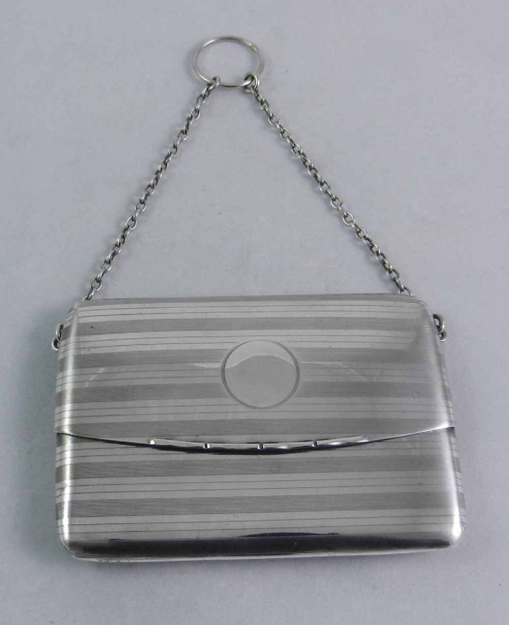 Antique Silver Dance Card Purse.
