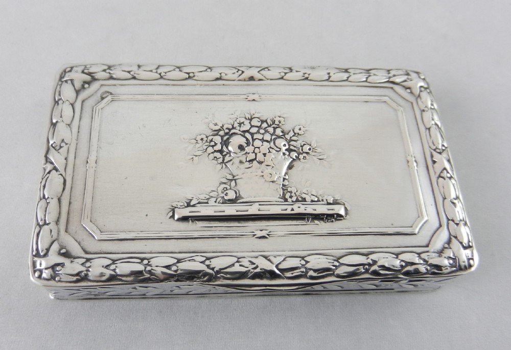 Antique Silver Snuff Box. View V