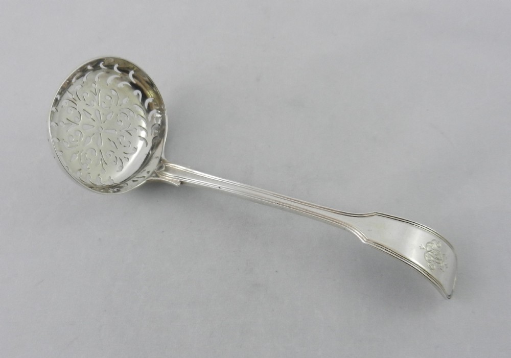 Victorian Silver Sifter Spoon. View III