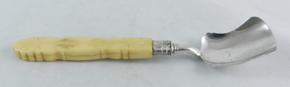 Antique Silver George Unite Caddy Spoon. View IV