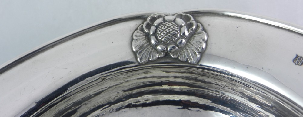 Art Nouveau Pattern Silver Bowl. View III