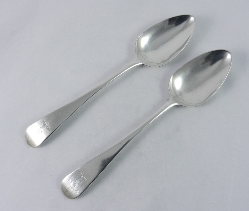 Georgian Silver Serving Spoons.