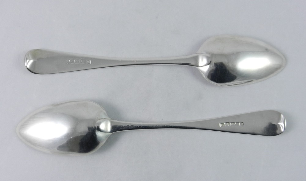 Georgian Silver Serving Spoons. View III