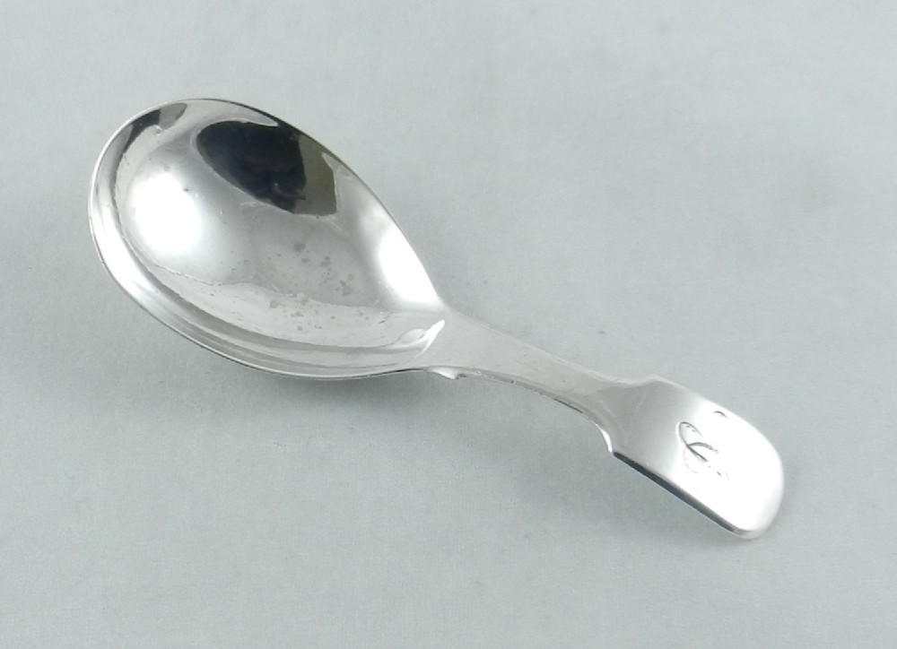 Antique Silver Caddy Spoon.