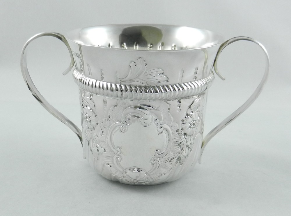 Antique Silver Porringer.