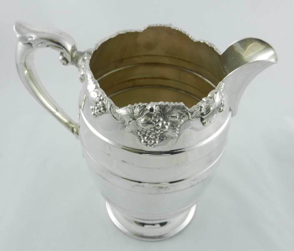 Large Silverplate Pitcher. View V