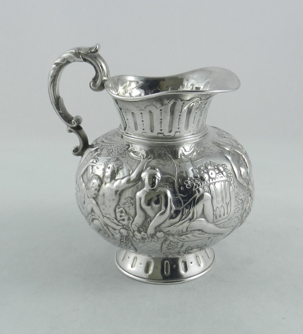 Antique Chinese Export Silver Jug.
