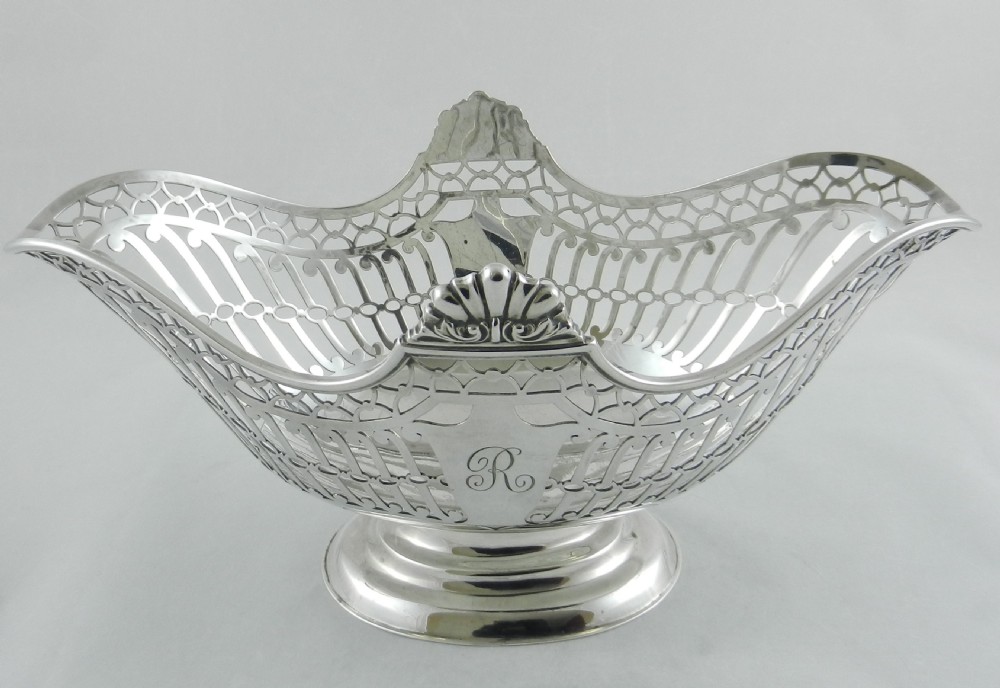 Antique Silver Fruit Basket. View III