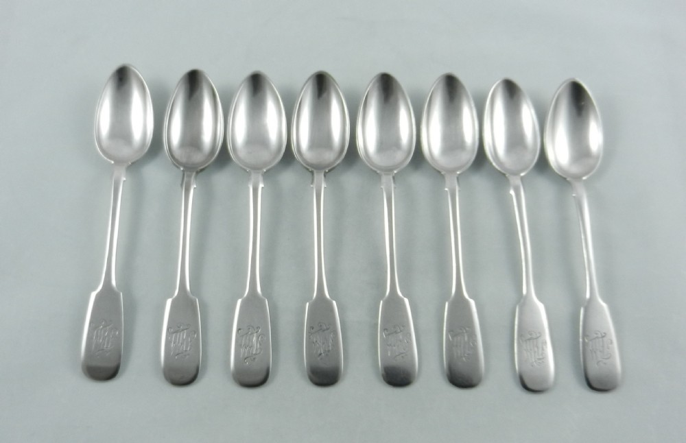 Antique Russian Silver Tea Spoons.