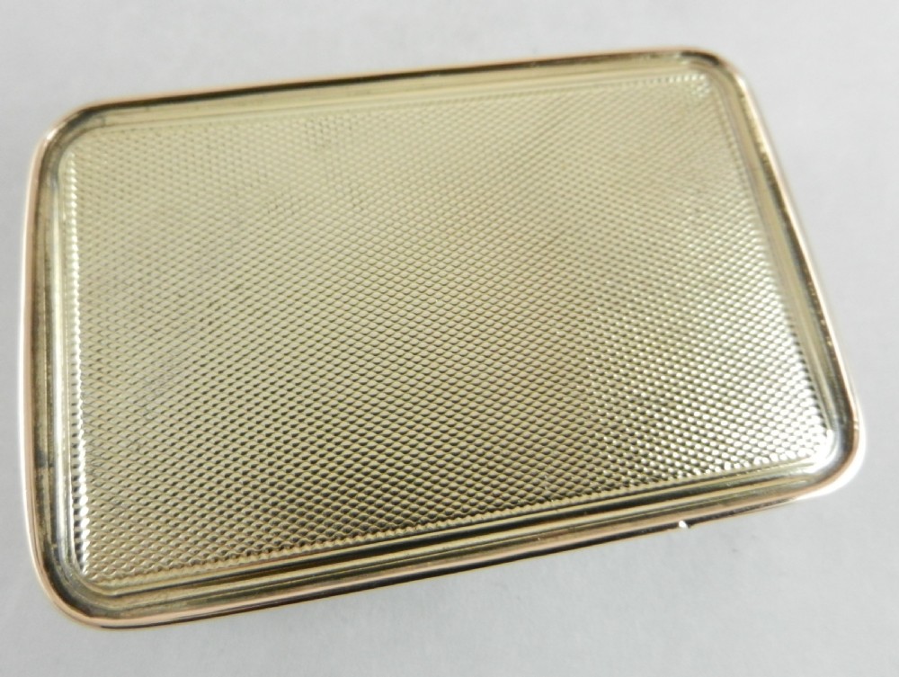 Antique Silver Gilt Snuff Box. View IV