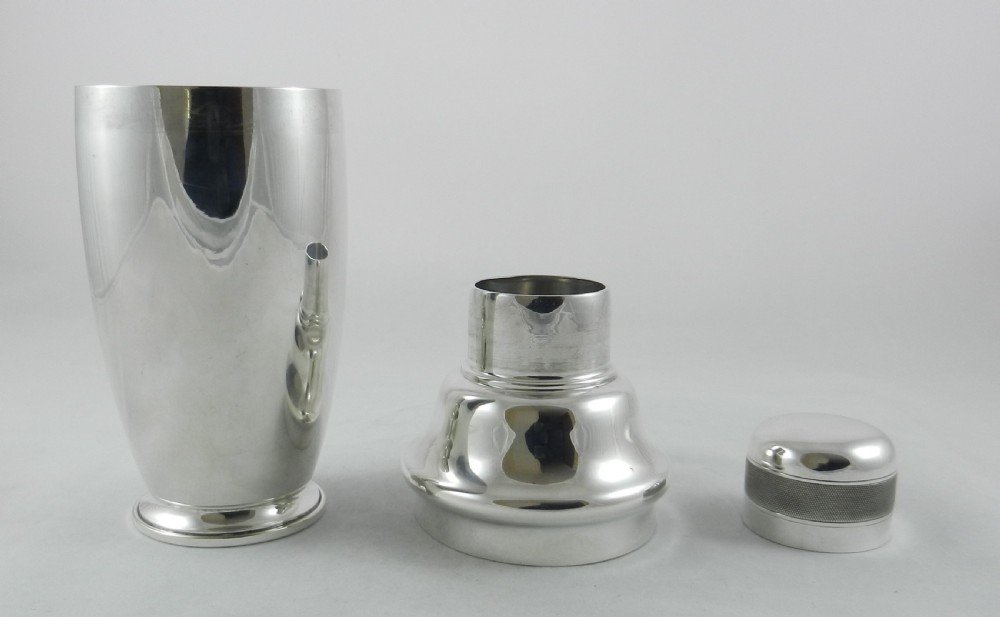 Art Deco Silverplated Cocktail Shaker. View IV