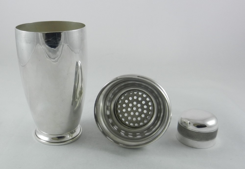 Art Deco Silverplated Cocktail Shaker. View V