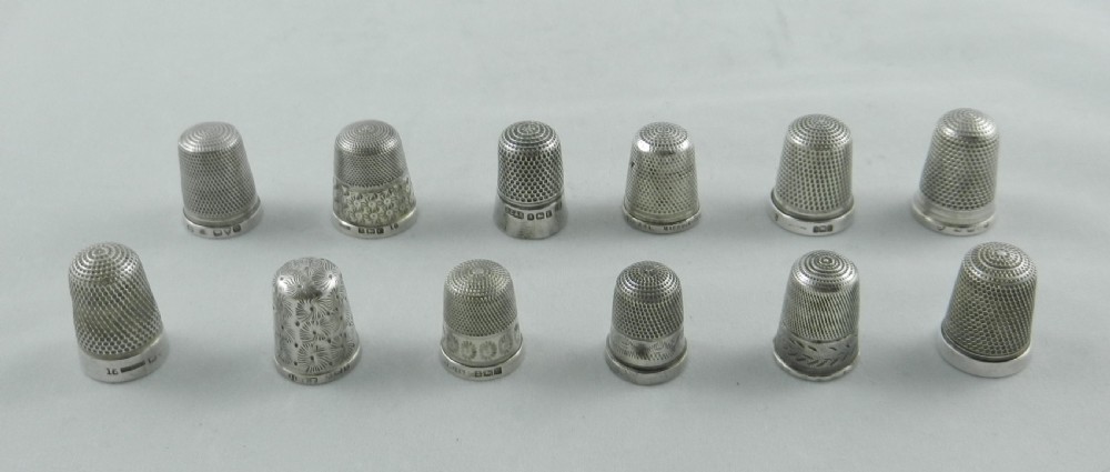 Collection of Silver Thimbles. View II