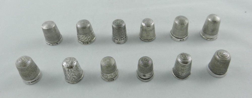 Collection of Silver Thimbles. View III