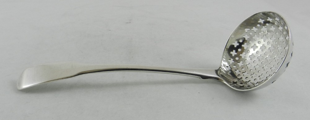 Antique Silver Sifter Spoon. View III