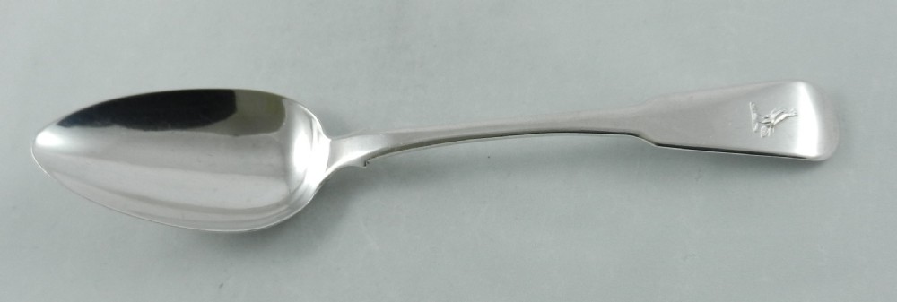 Antique Exeter Silver Serving Spoon. View III
