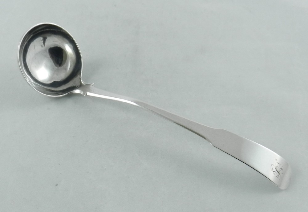 Antique Scottish Silver Toddy Ladle.